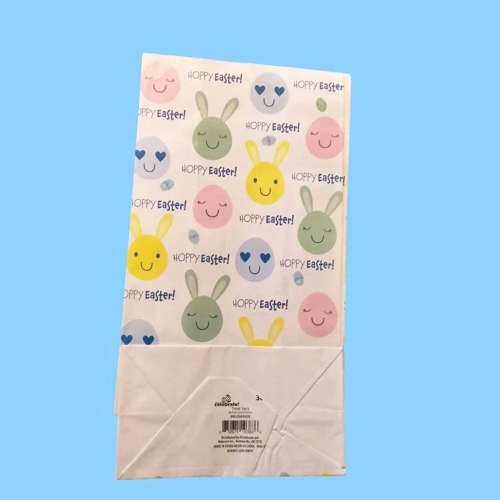 Way to Celebrate Hoppy Easter Treat Bags 26 Paper Bunnies Rabbit Party Gift